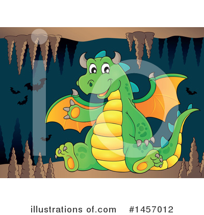 Royalty-Free (RF) Dragon Clipart Illustration by visekart - Stock Sample #1457012
