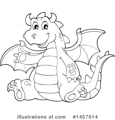 Royalty-Free (RF) Dragon Clipart Illustration by visekart - Stock Sample #1457014