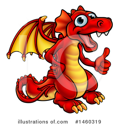Royalty-Free (RF) Dragon Clipart Illustration by AtStockIllustration - Stock Sample #1460319