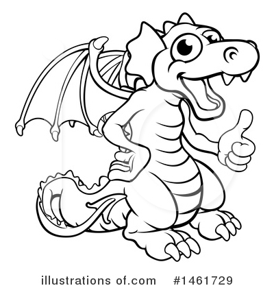Royalty-Free (RF) Dragon Clipart Illustration by AtStockIllustration - Stock Sample #1461729