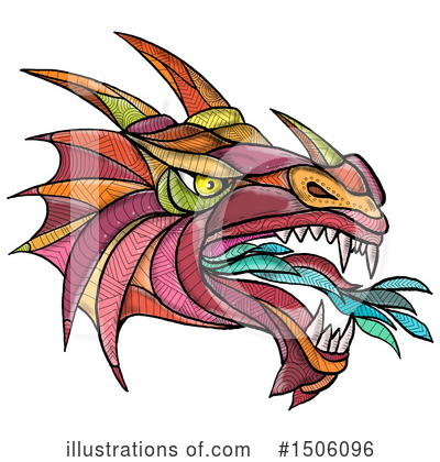 Royalty-Free (RF) Dragon Clipart Illustration by patrimonio - Stock Sample #1506096