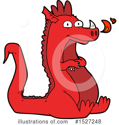 Royalty-Free (RF) Dragon Clipart Illustration by lineartestpilot - Stock Sample #1527248