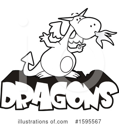 Dragon Clipart #1595567 by Johnny Sajem