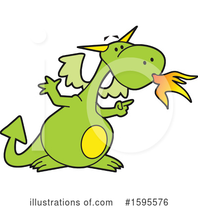 Dragon Clipart #1595576 by Johnny Sajem