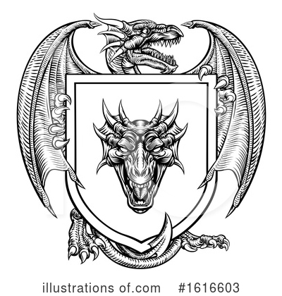 Royalty-Free (RF) Dragon Clipart Illustration by AtStockIllustration - Stock Sample #1616603