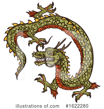 Royalty-Free (RF) Dragon Clipart Illustration by Vector Tradition SM - Stock Sample #1622280