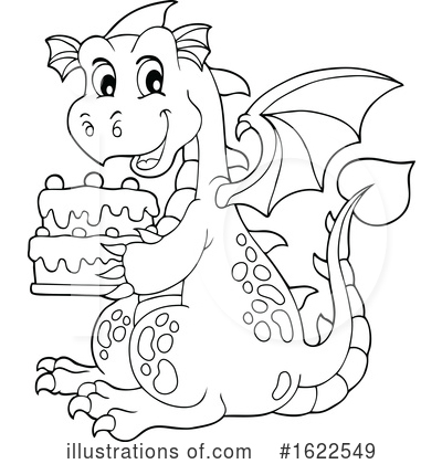 Royalty-Free (RF) Dragon Clipart Illustration by visekart - Stock Sample #1622549