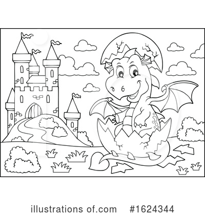 Royalty-Free (RF) Dragon Clipart Illustration by visekart - Stock Sample #1624344