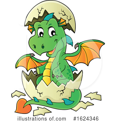 Royalty-Free (RF) Dragon Clipart Illustration by visekart - Stock Sample #1624346