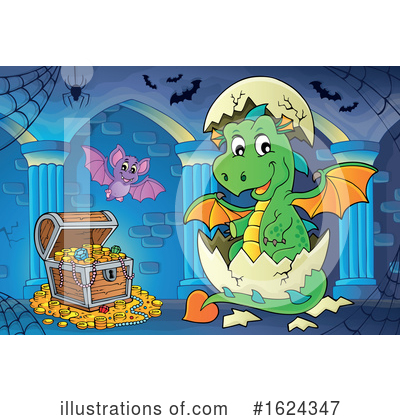 Royalty-Free (RF) Dragon Clipart Illustration by visekart - Stock Sample #1624347