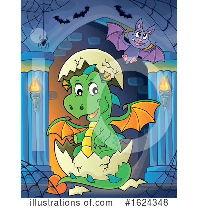 Royalty-Free (RF) Dragon Clipart Illustration by visekart - Stock Sample #1624348