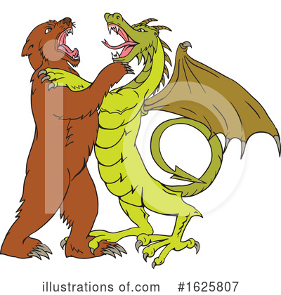 Royalty-Free (RF) Dragon Clipart Illustration by patrimonio - Stock Sample #1625807