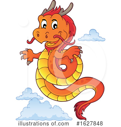 Royalty-Free (RF) Dragon Clipart Illustration by visekart - Stock Sample #1627848