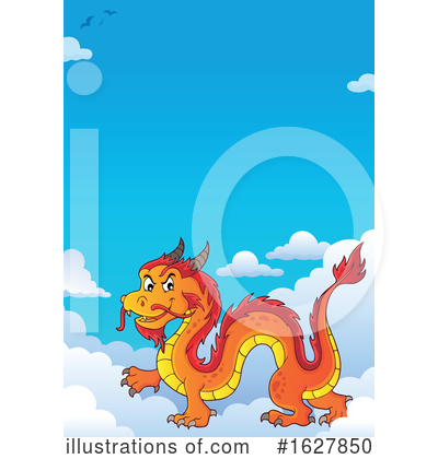 Royalty-Free (RF) Dragon Clipart Illustration by visekart - Stock Sample #1627850