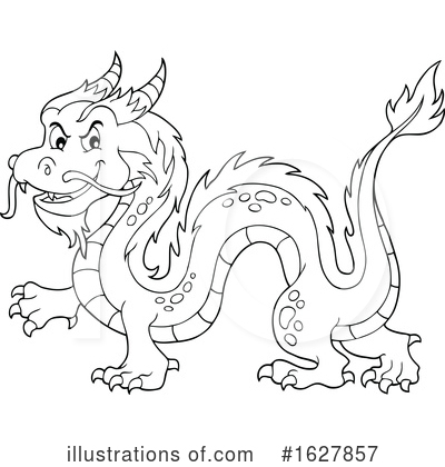 Royalty-Free (RF) Dragon Clipart Illustration by visekart - Stock Sample #1627857
