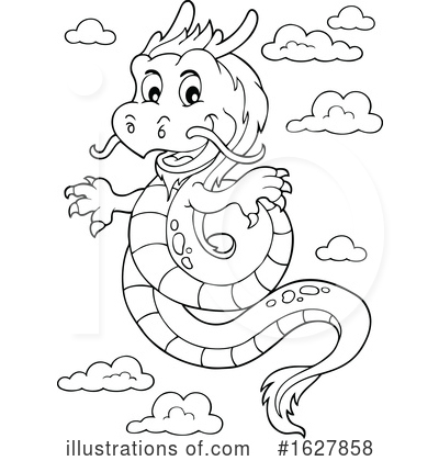Royalty-Free (RF) Dragon Clipart Illustration by visekart - Stock Sample #1627858