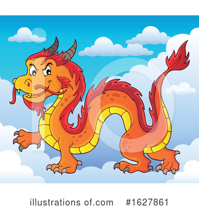 Royalty-Free (RF) Dragon Clipart Illustration by visekart - Stock Sample #1627861