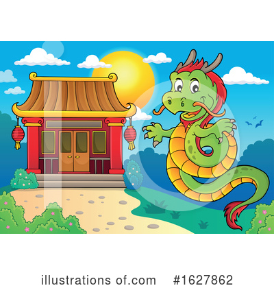 Royalty-Free (RF) Dragon Clipart Illustration by visekart - Stock Sample #1627862