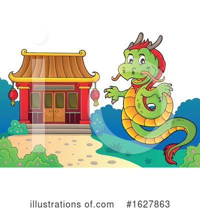Royalty-Free (RF) Dragon Clipart Illustration by visekart - Stock Sample #1627863