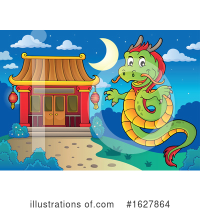 Royalty-Free (RF) Dragon Clipart Illustration by visekart - Stock Sample #1627864