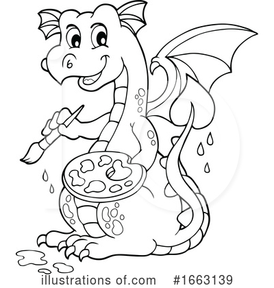 Royalty-Free (RF) Dragon Clipart Illustration by visekart - Stock Sample #1663139