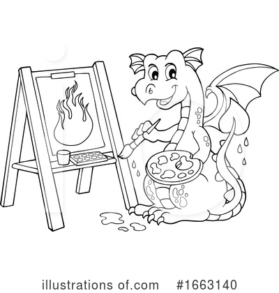 Royalty-Free (RF) Dragon Clipart Illustration by visekart - Stock Sample #1663140