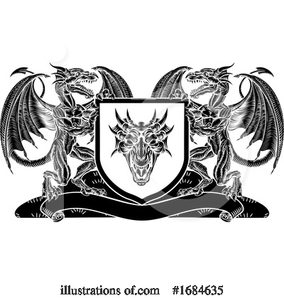 Royalty-Free (RF) Dragon Clipart Illustration by AtStockIllustration - Stock Sample #1684635