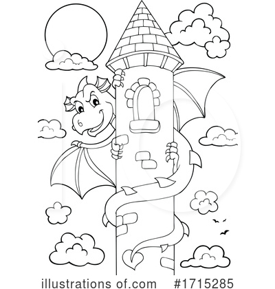 Royalty-Free (RF) Dragon Clipart Illustration by visekart - Stock Sample #1715285