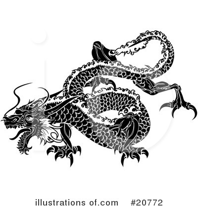 Royalty-Free (RF) Dragon Clipart Illustration by AtStockIllustration - Stock Sample #20772