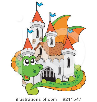 Royalty-Free (RF) Dragon Clipart Illustration by visekart - Stock Sample #211547