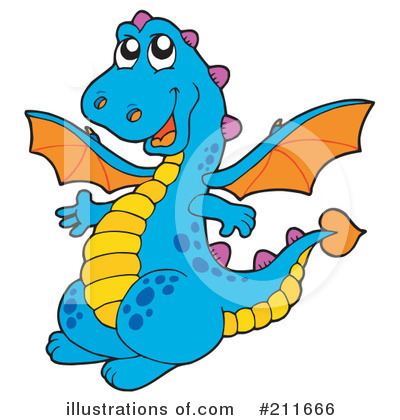 Royalty-Free (RF) Dragon Clipart Illustration by visekart - Stock Sample #211666