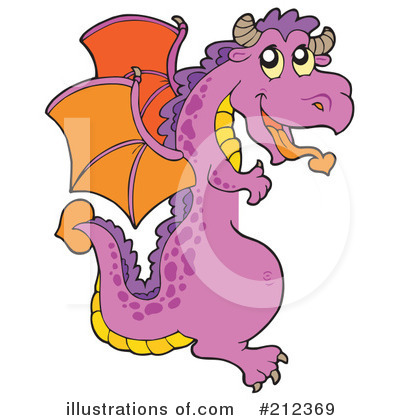 Royalty-Free (RF) Dragon Clipart Illustration by visekart - Stock Sample #212369