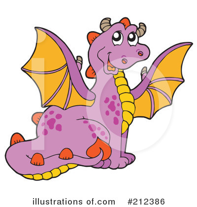 Royalty-Free (RF) Dragon Clipart Illustration by visekart - Stock Sample #212386