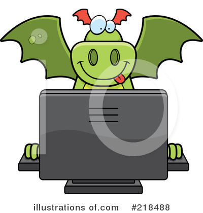 Royalty-Free (RF) Dragon Clipart Illustration by Cory Thoman - Stock Sample #218488