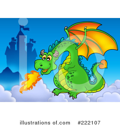 Royalty-Free (RF) Dragon Clipart Illustration by visekart - Stock Sample #222107