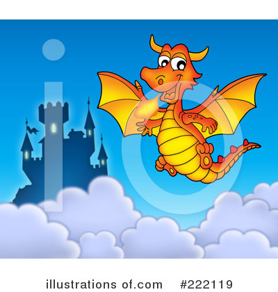 Royalty-Free (RF) Dragon Clipart Illustration by visekart - Stock Sample #222119