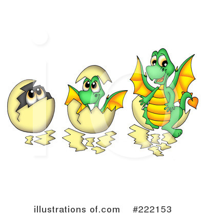Royalty-Free (RF) Dragon Clipart Illustration by visekart - Stock Sample #222153