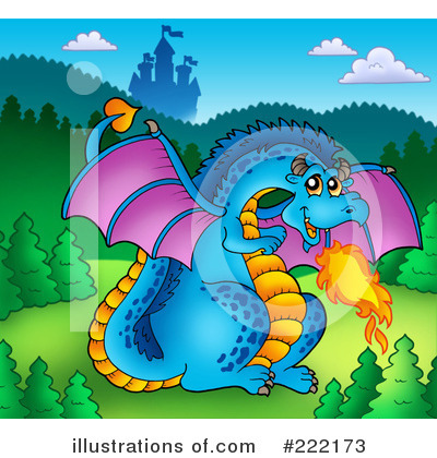 Royalty-Free (RF) Dragon Clipart Illustration by visekart - Stock Sample #222173