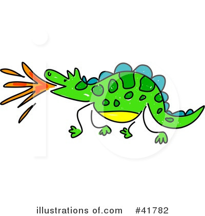 Royalty-Free (RF) Dragon Clipart Illustration by Prawny - Stock Sample #41782