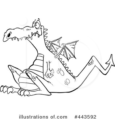 Royalty-Free (RF) Dragon Clipart Illustration by toonaday - Stock Sample #443592