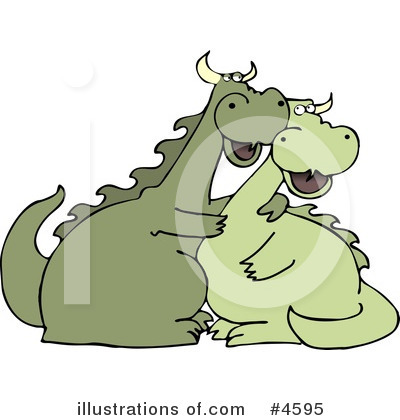 Royalty-Free (RF) Dragon Clipart Illustration by djart - Stock Sample #4595