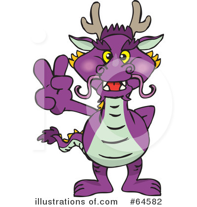 Royalty-Free (RF) Dragon Clipart Illustration by Dennis Holmes Designs - Stock Sample #64582