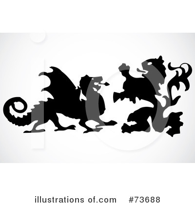 Royalty-Free (RF) Dragon Clipart Illustration by BestVector - Stock Sample #73688