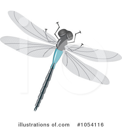 Royalty-Free (RF) Dragonfly Clipart Illustration by vectorace - Stock Sample #1054116
