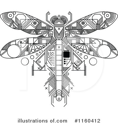 Royalty-Free (RF) Dragonfly Clipart Illustration by Vector Tradition SM - Stock Sample #1160412