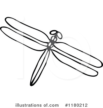 Royalty-Free (RF) Dragonfly Clipart Illustration by Prawny Vintage - Stock Sample #1180212