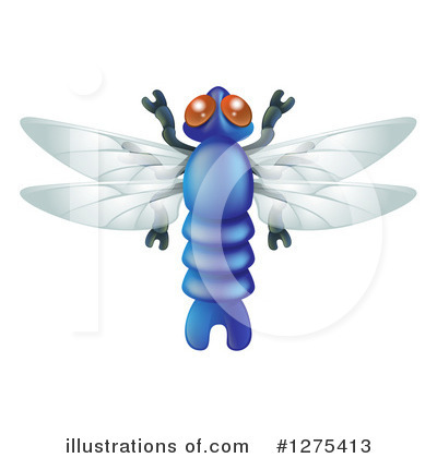 Royalty-Free (RF) Dragonfly Clipart Illustration by AtStockIllustration - Stock Sample #1275413