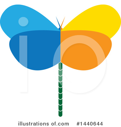 Royalty-Free (RF) Dragonfly Clipart Illustration by ColorMagic - Stock Sample #1440644