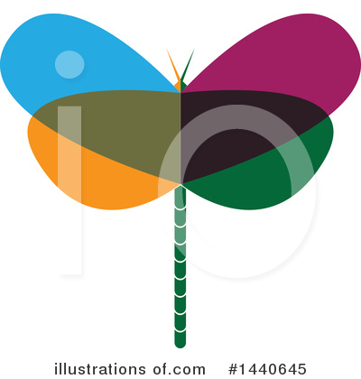 Royalty-Free (RF) Dragonfly Clipart Illustration by ColorMagic - Stock Sample #1440645