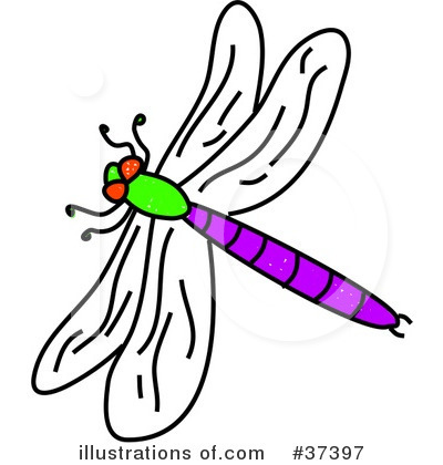 Royalty-Free (RF) Dragonfly Clipart Illustration by Prawny - Stock Sample #37397